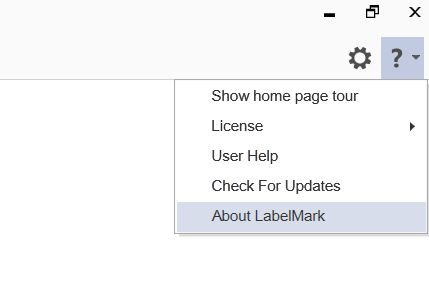 How to View Your LabelMark 6 License ID Version Information