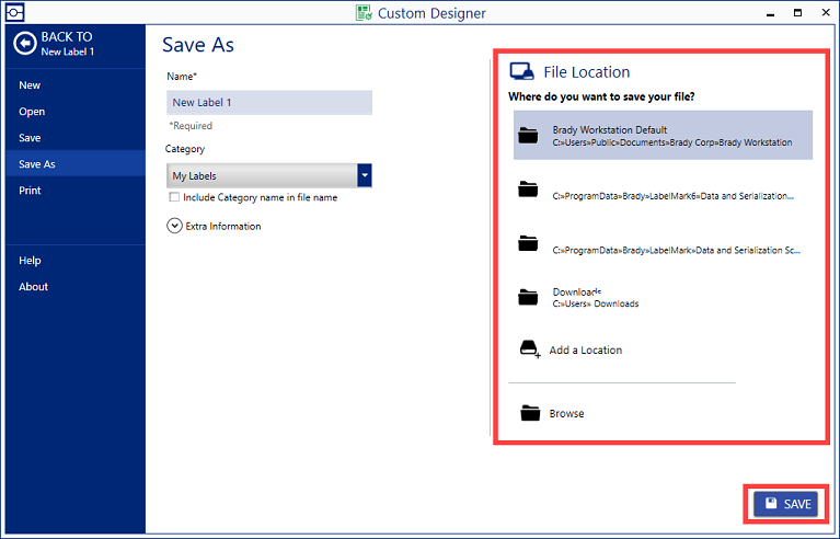 Brady Workstation does not display new BWS file names if changed in ...
