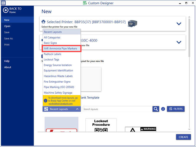 IIAR Ammonia Pipe Markers