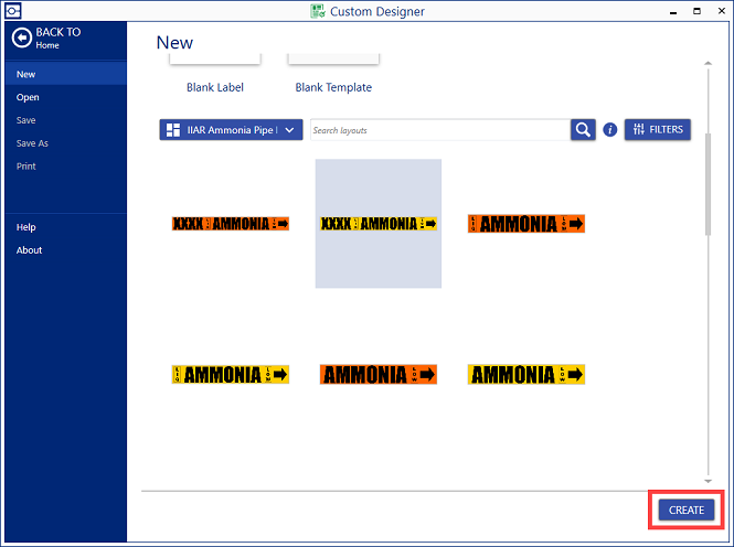 Create IIAR Ammonia Pipe Markers Layouts