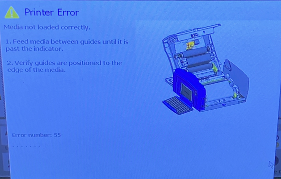 BBP85 - Error 55 Media Not Loaded Correctly | Brady Support