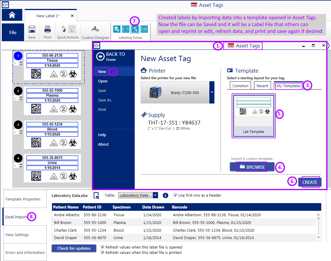 How can I save Label Files I created from a Template in Brady Workstation?  | Brady Support