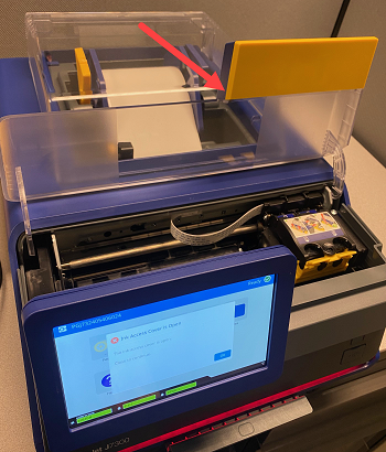 Close ink access cover