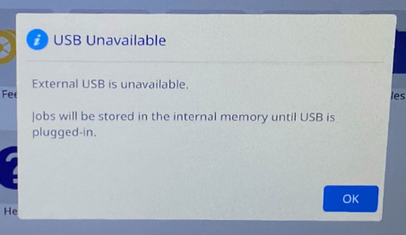 USB Unavailable