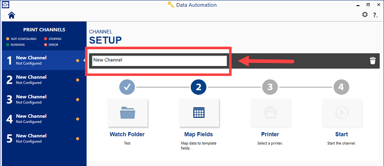 Data Automation - How to create a channel in Data Automation | Brady ...