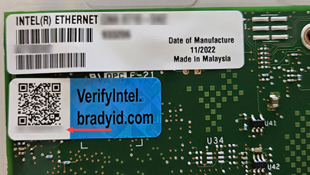 Intel QR Code is Invalid | Brady Support