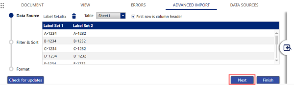 Advanced import_Next