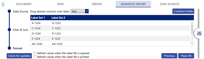 Advanced Import_Combine fields or place all